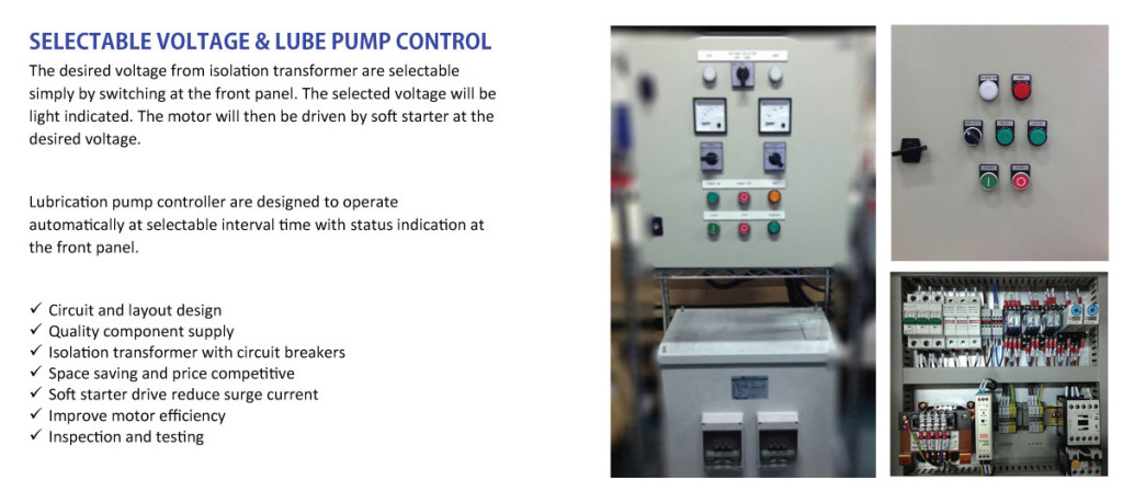 ElectricalSystem-SelectableVoltage&LubePumpControl